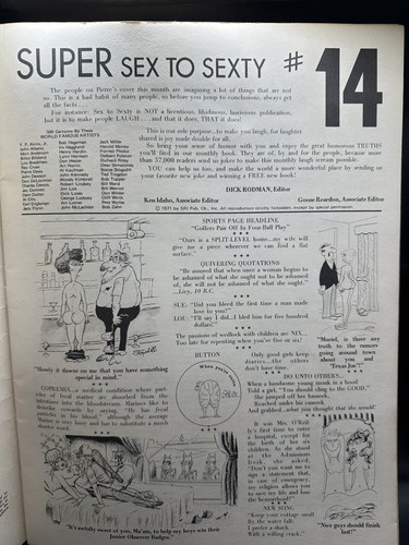 ULTRA RARE Super Sex to Sexty #14 1971 Adult Humor Large Paperbacks DISCO VTG - Picture 6 of 7