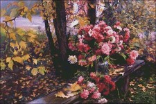 Needlework Craft Embroidery Counted Cross Stitch Kits - Vase of Chrysanthemums