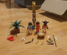 Playmobil Set "Totempfahl" mit Indianer, von 1996