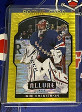 IGOR SHESTERKIN 2020-21 Upper Deck 🏒Hockey Allure YELLOW TAXI Rangers QTY🔥