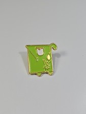 Cartoon Square Frog Lapel Pin