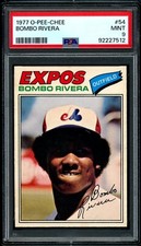 1977 TOPPS OPC O PEE CHEE Baseball #54 Bombo Rivera Rookie PSA 9 MINT Expos RC