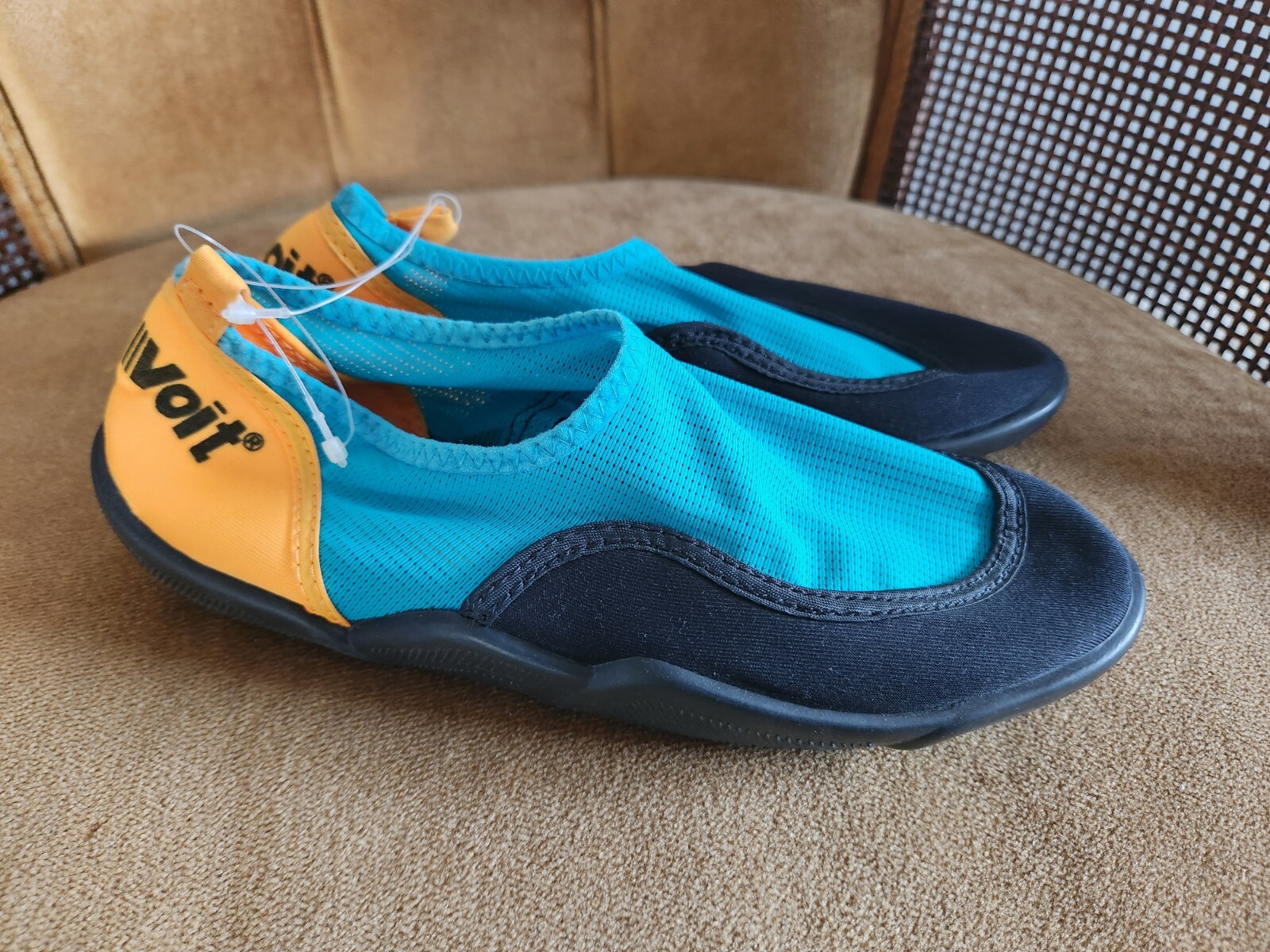 Vintage VOIT Water Shoes Aquasport Retro Volleyball Beach Blue/Orange SZ 5 NWOB eBay