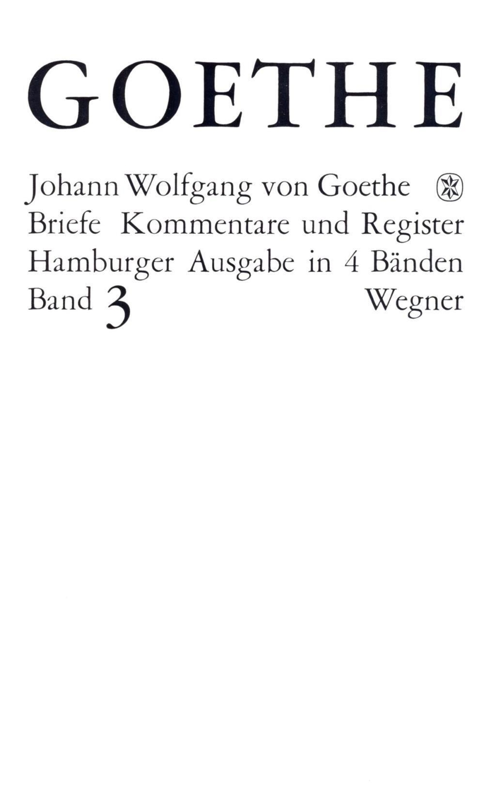 Thumbnail - Johann Wolfgang Von Goethe | Die Briefe Der Jahre 1805-1821 | Buch |