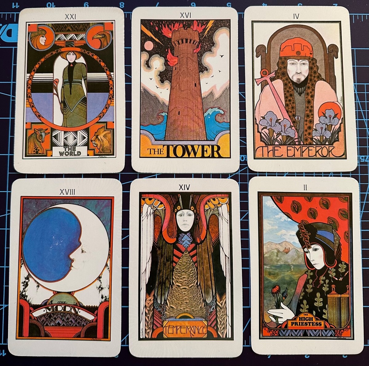 MINT!! VINTAGE 1970 Aquarian Tarot Deck 78 Cards David MINT!! VINTAGE 1970 Aquarian Tarot Deck 78 Cards David