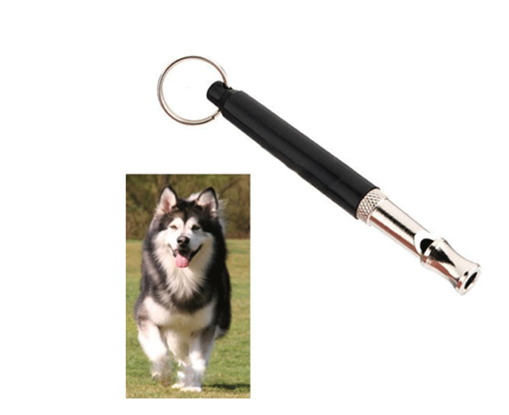 2pc Dog Training WHISTLE UltraSonic Obedience Stop Barking Pet Sound Pitch Black - Picture 8 of 12