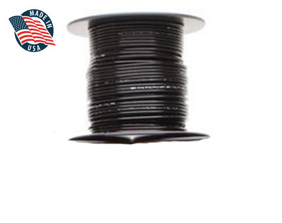 50ft Mil-Spec high temperature wire cable 22 Gauge BLACK Tefzel M22759/16-22-0 
