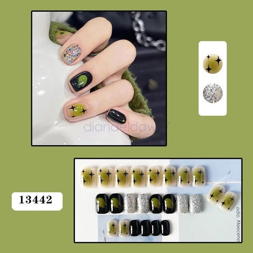 Press On Nails Glue Gel On False reusable Fake French Nail Tip Multicolor AU - Picture 11 of 57
