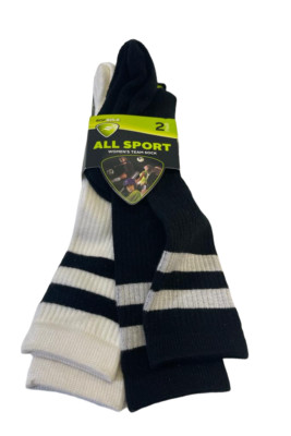 Sof Sole Damen Allsport Team Athletic Performance Socken, Schwarz/Weiß, M 5-10