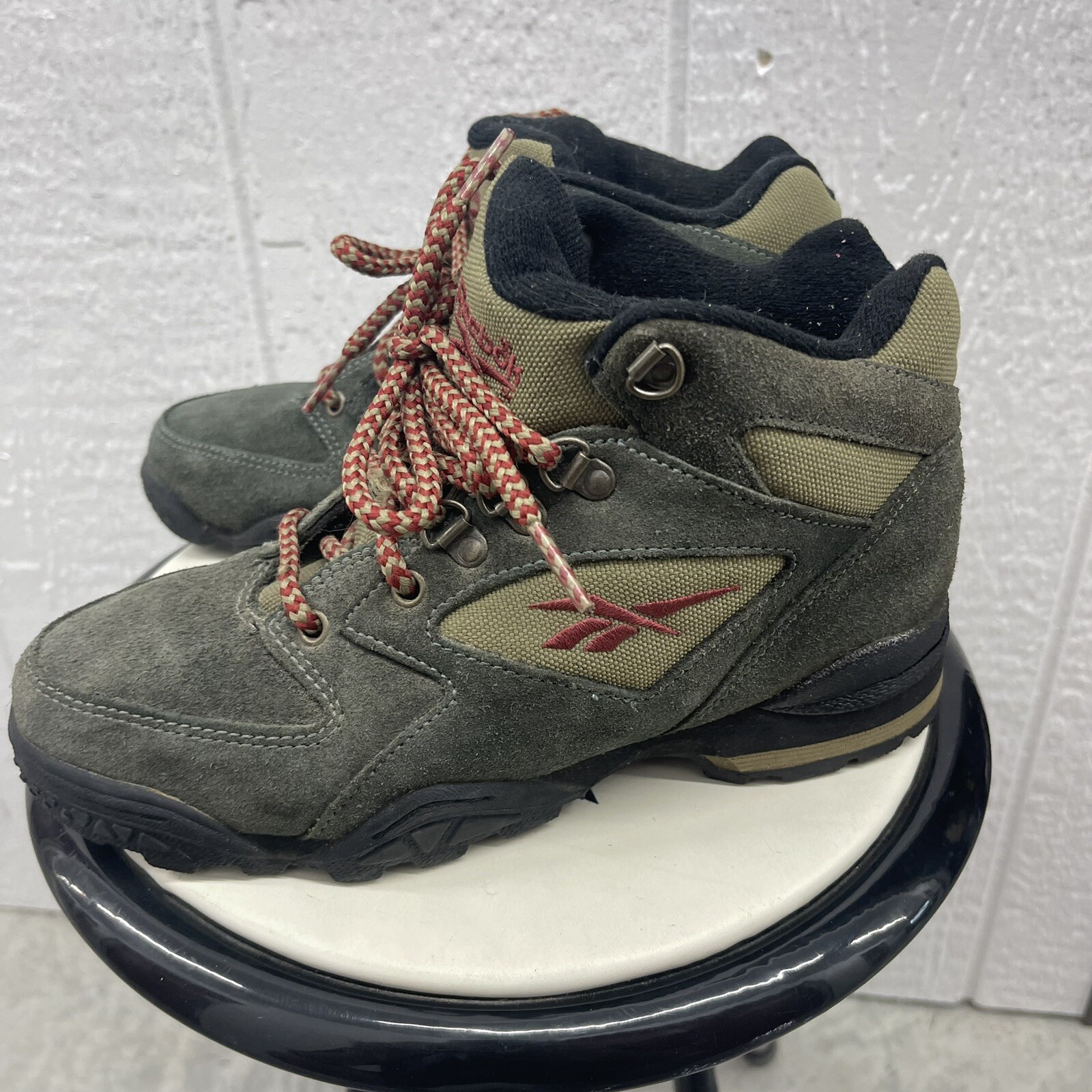 Vintage Reebok Haxalite Leather Hiking Boots Womens Size 6