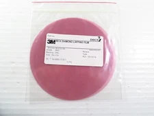 3 Sheets 3M 661X Diamond Lapping Film 5", Grade: 3MIC, ID: 60-0000-1236-3