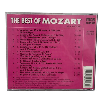 Album CD The Best of Mozart Wolfgang Amadeus 12 Songs Point