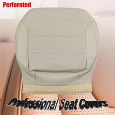 Driver Bottom Perforated Leather Seat Cover Tan For 2012-2020 Volkswagen Passat
