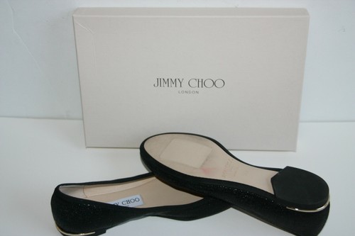 $525 Brand New Jimmy Choo JENNIE Black Ballet Flats 36.5 / 6.5 - Picture 8 of 9