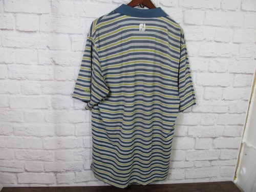 Footjoy shirt mens Large Short Sleeves Polo Striped - Picture 5 of 12