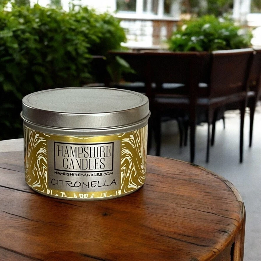 Citronella Scented Candle, Strong Fragrance, Soy Wax, Hand Poured - Image 3 of 4