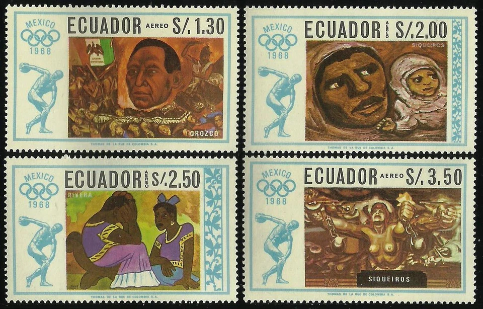 Équateur A- 478/81 1967 Jeux Olympiques De Mexico OLYMPIC GAMES MNH - Photo 1/1