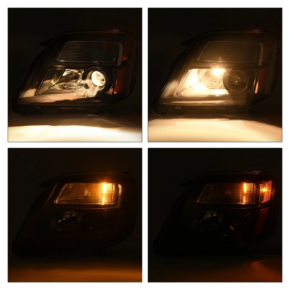 Pair Projector Headlights Assembly For GMC Terrain SLE/SLT 2010-2015 W/Bulbs - Image 4 of 4