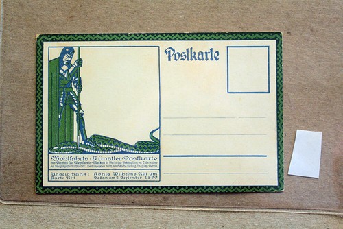 old GERMANY posCard st george scout thema mint rare ( r5923 - Picture 2 of 2