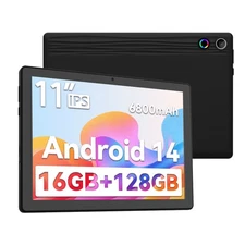 AEEZO Tablet 11 inch Ultra Android 14 Tablets 128GB, 1TB Expandable 16GB RAM IPS