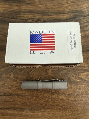CWF Custom Flashlights Micro Click Titanium Stonewashed Flashlight