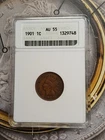 1901   1c AU 55   Indian Head Penny   T-211