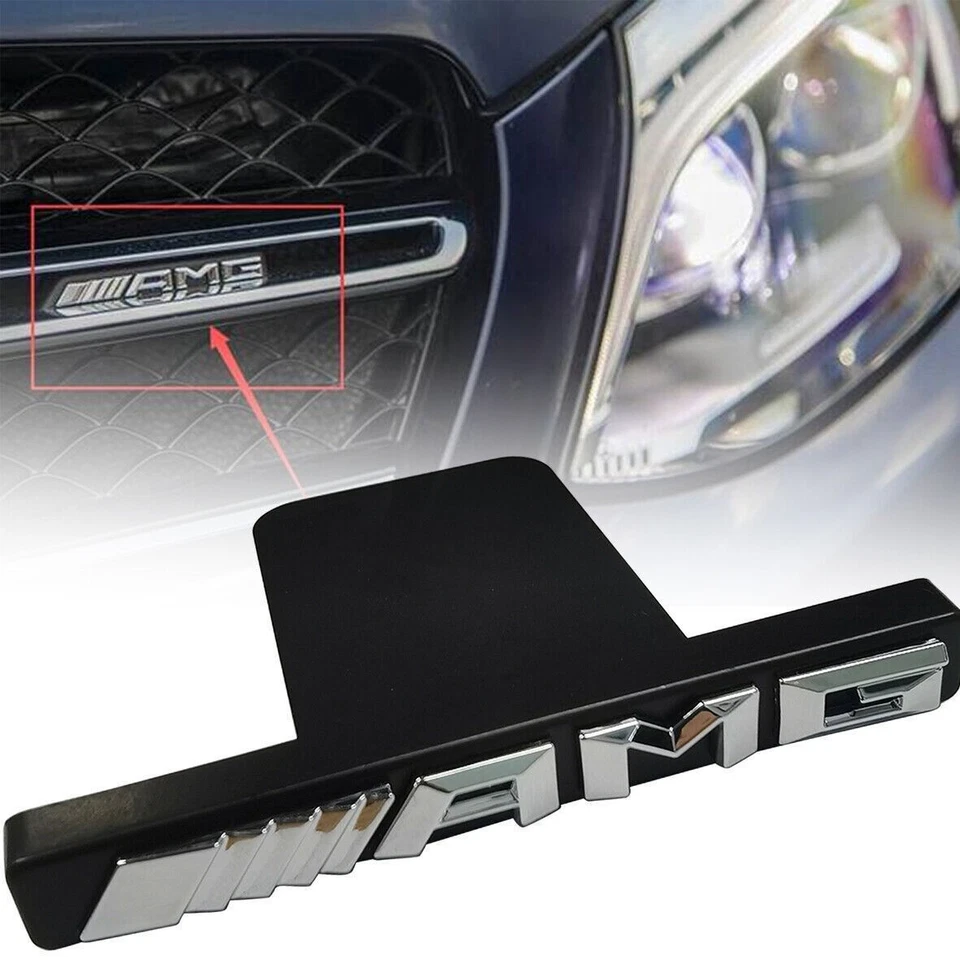 For 2017-22 Mercedes Benz AMG Front Grille Emblem Chrome Panamericana Radiator ✔ - Изображение 4 из 4