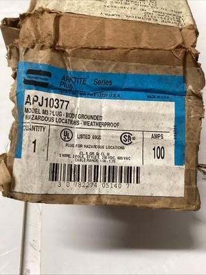 Cooper Crouse-Hinds APJ10377 M4 Plug T-618