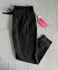 Koi Lite Scrub Pants Women  s Sz XL Reg Black Fierce Jogger Slim Nursing Medical