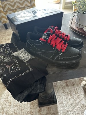 Buy Size 6.5 - Jordan 1 Retro Low OG SP x Travis Scott Black