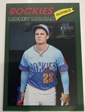 Topps 2026 Heritage Mickey Moniak Green Border Parallel Colorado Rockies #400