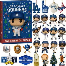 Baseball Fan Advent Calendar 2025  25 Day Holiday Countdown with Blue  Orange