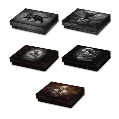 OFFIZIELLE ALCHEMY GOTHIC GOTIK VINYL STICKER SKIN DECAL FOR XBOX ONE X CONSOLE
