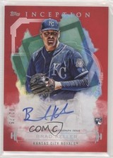 2019 Topps Inception Rookies and Emerging Stars Red 2/75 Brad Keller Auto v9t