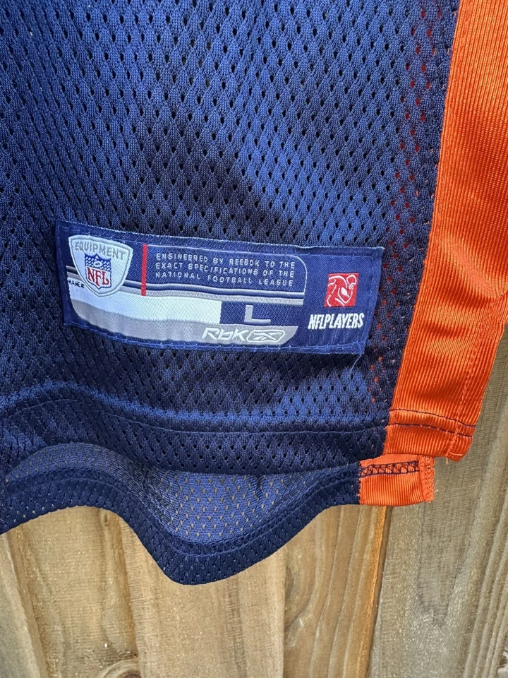 Camiseta de fútbol Reebok On Field Denver Broncos #24 Champ Bailey juvenil grande azul Foto 2 de 4