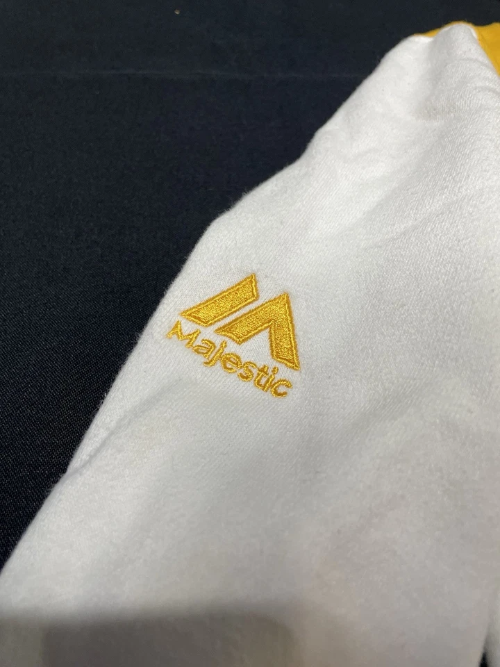 Nashville Predators NHL Majestic Blanco Amarillo Sudadera con Capucha Juvenil Mediana Foto 3 de 4