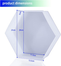 Large Silicone Molds for Resin, Actvty Large Resin Molds, 9 Inch Upgraded Hex...