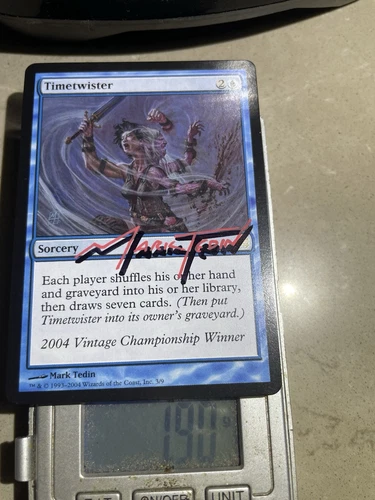 MtG Novelty Trophy Timetwister shadow-signed Mark Tedin