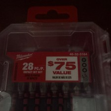 Milwaukee 28-Piece Impact Driver Bit Set Shoc...