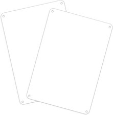 2 Pcs Blank Metal Sign 10" x 7" Metal Signs for Outside Aluminum Metals Signs Bl