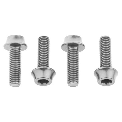 Wolf Tooth Precision Anodized Water Bottle Cage Bolts Silver