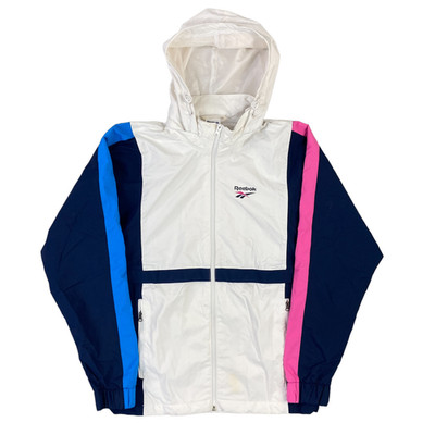 Reebok weiße Jacke Classic 00s Regular mit Kapuze Herren XS