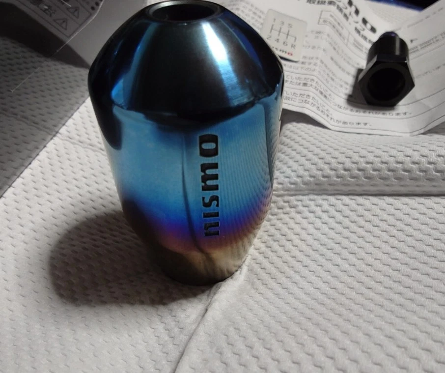 Новый Nismo титана Shift ручка 32865-RN17-12 снят с производства фиолетовый цвет R34 S15 - Изображение 2 из 3