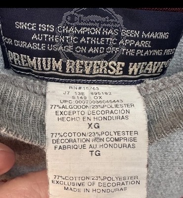Vtg 90s Champion Reverse Weave Iowa State Sweatshirt Grey XL | eBay