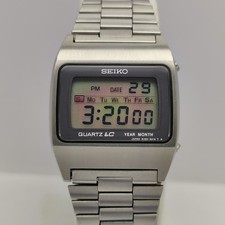 Vintage Seiko LC Digital M154-5009 Year Month Day  Date Japan Rare Men's Watch
