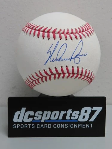 Nolan Ryan Signed Auto Autograph ROMLB Baseball Leaf Authentics COA