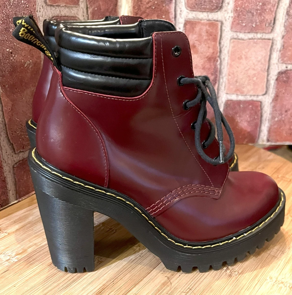 Dr. Martens Red High (3-3.9 in) Heel Height Boots for Women for