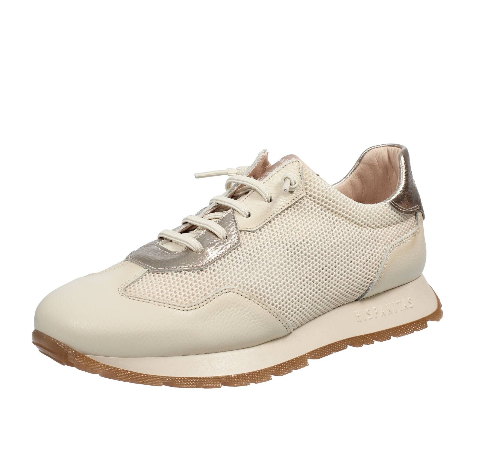 Кроссовки Hispanitas в стиле Pelle E Tessuto Bianco - Кроссовки Scarpe Donna от Taglia 40