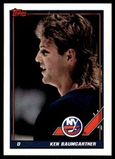 1991-92 Topps Ken Baumgartner New York Islanders #316
