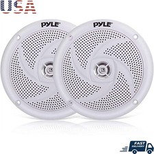 4 Inch Waterproof Marine Speakers 2 Way Outdoor Stereo Audio Sound System Boats